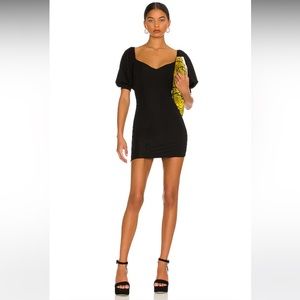 NWT More To Come Lizzy Puff Sleeve Dress in Black | Size XS
